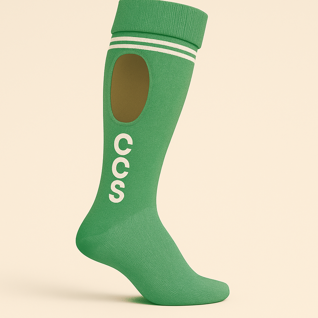 Calf Cut Sock - Single Cut - Green